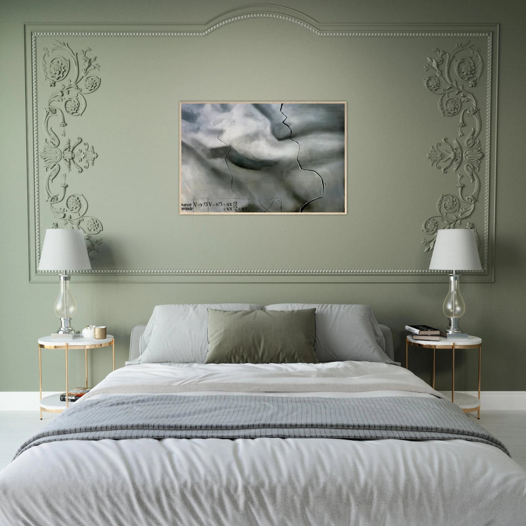 TOPOLOGICAL ABDUCTION OF EUROPE HOMAGE TO RENE THOM Framed Poster | Salvador Dali Framed Prints Wall Art | Salvador Dali Store