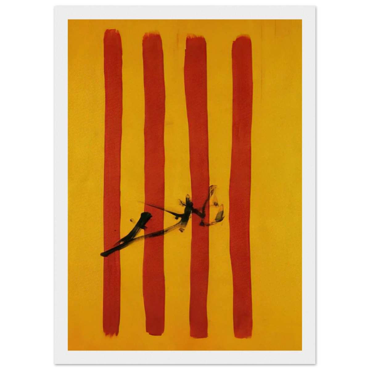 THE DALINIAN SENYERA CATALONIAN NATIONAL FLAG Framed Poster | Salvador Dali Framed Prints Wall Art | Salvador Dali Store