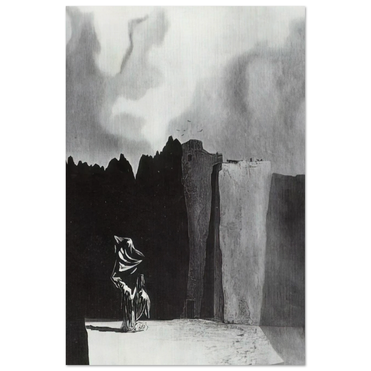 WEST SIDE OF THE ISLE OF THE DEAD Poster | Salvador Dali Poster | Salvador Dali Store