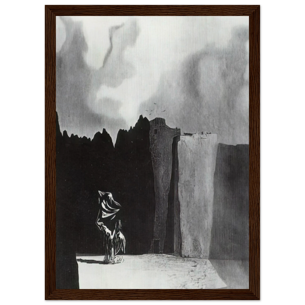WEST SIDE OF THE ISLE OF THE DEAD Framed Poster | Salvador Dali Framed Prints Wall Art | Salvador Dali Store