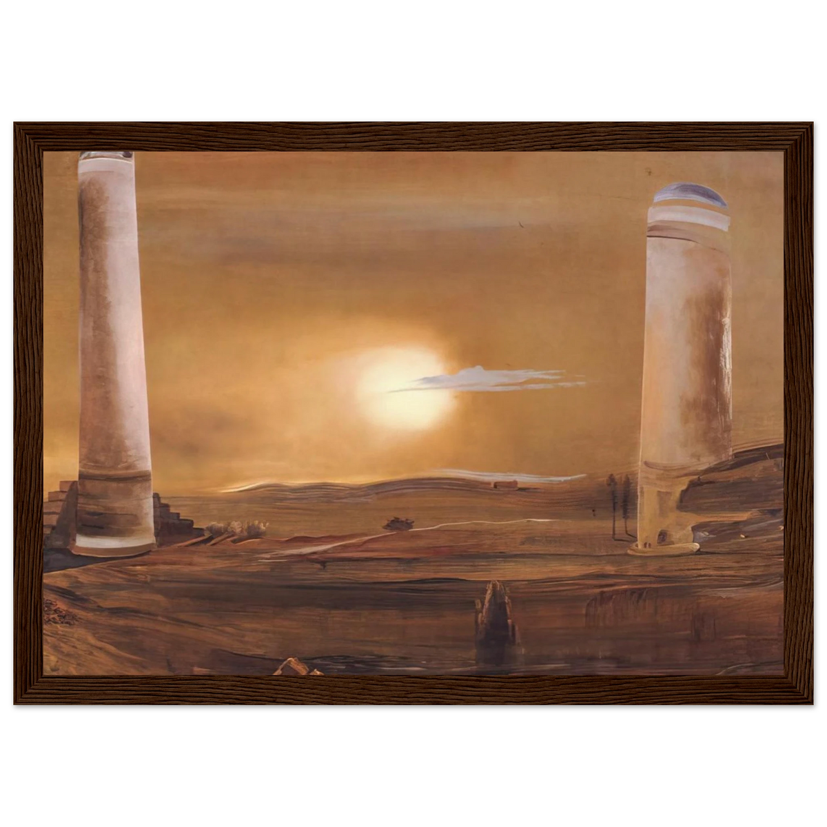 THE TOWERS Framed Poster | Salvador Dali Framed Prints Wall Art | Salvador Dali Store