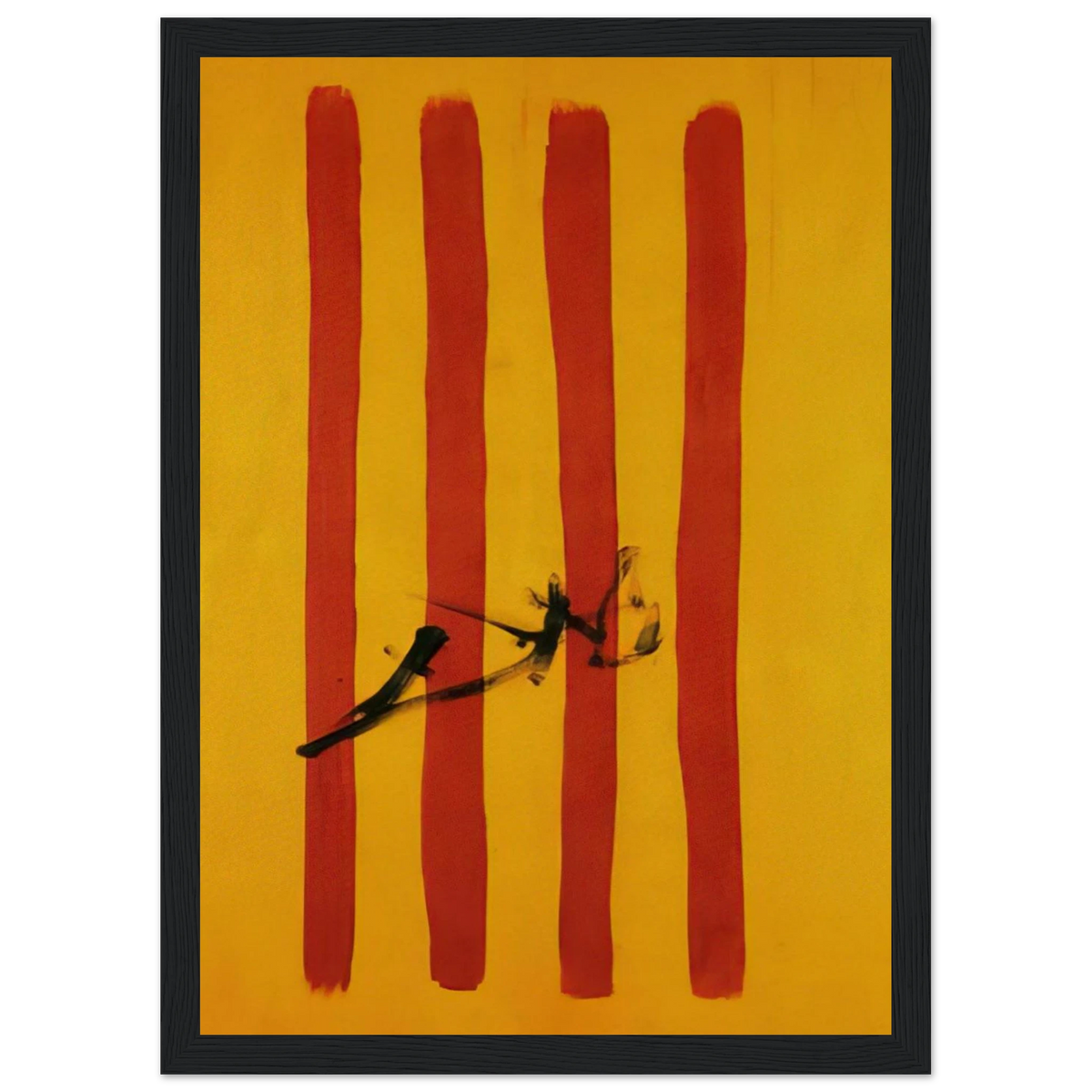 THE DALINIAN SENYERA CATALONIAN NATIONAL FLAG Framed Poster | Salvador Dali Framed Prints Wall Art | Salvador Dali Store