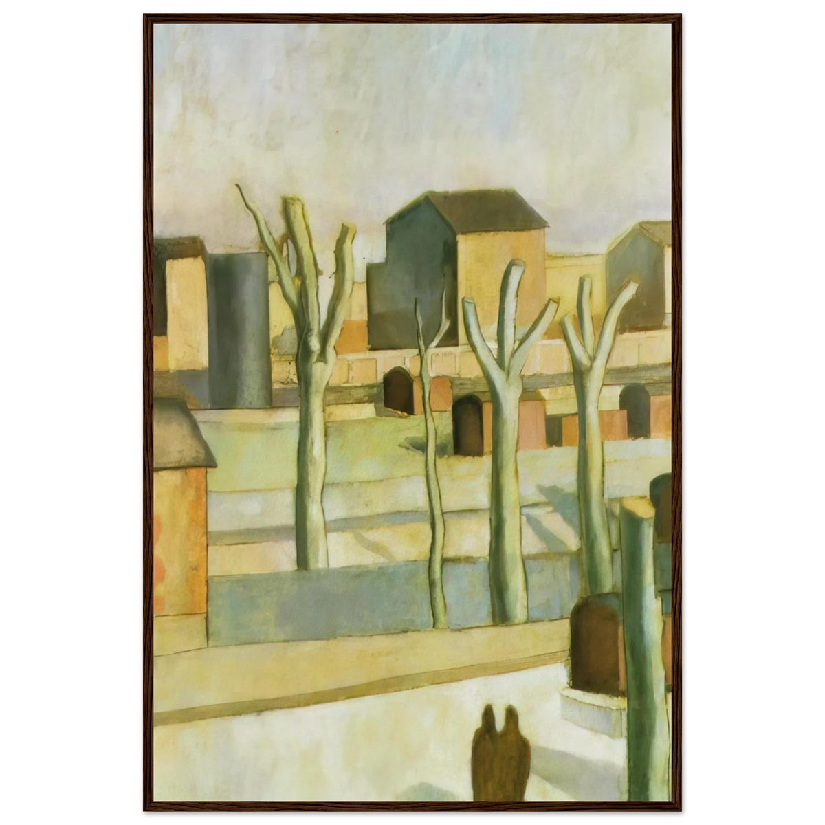 THE STATION AT FIGUERAS Framed Poster | Salvador Dali Framed Prints Wall Art | Salvador Dali Store