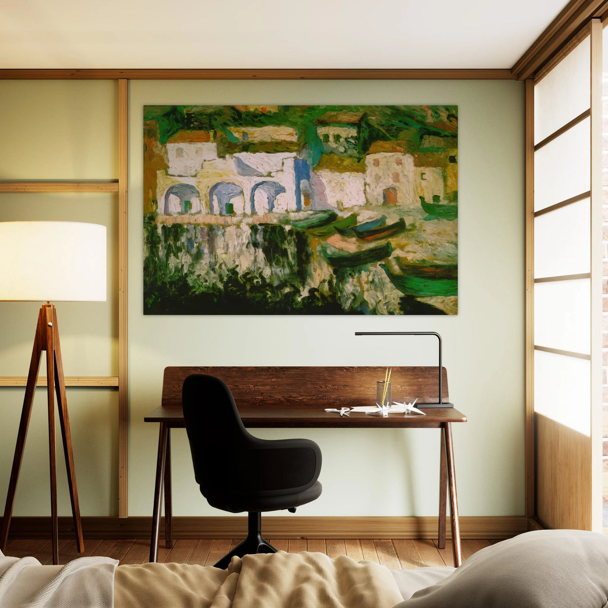 VIEW OF PORTDOGUE PORT ALUGER Poster | Salvador Dali Poster | Salvador Dali Store
