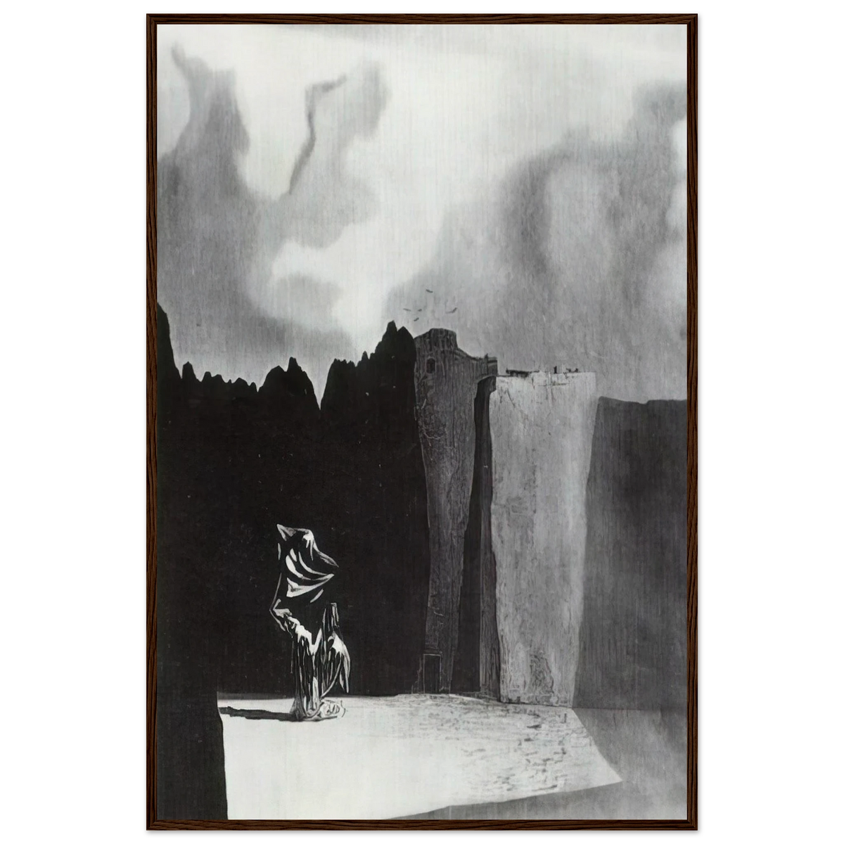 WEST SIDE OF THE ISLE OF THE DEAD Framed Poster | Salvador Dali Framed Prints Wall Art | Salvador Dali Store