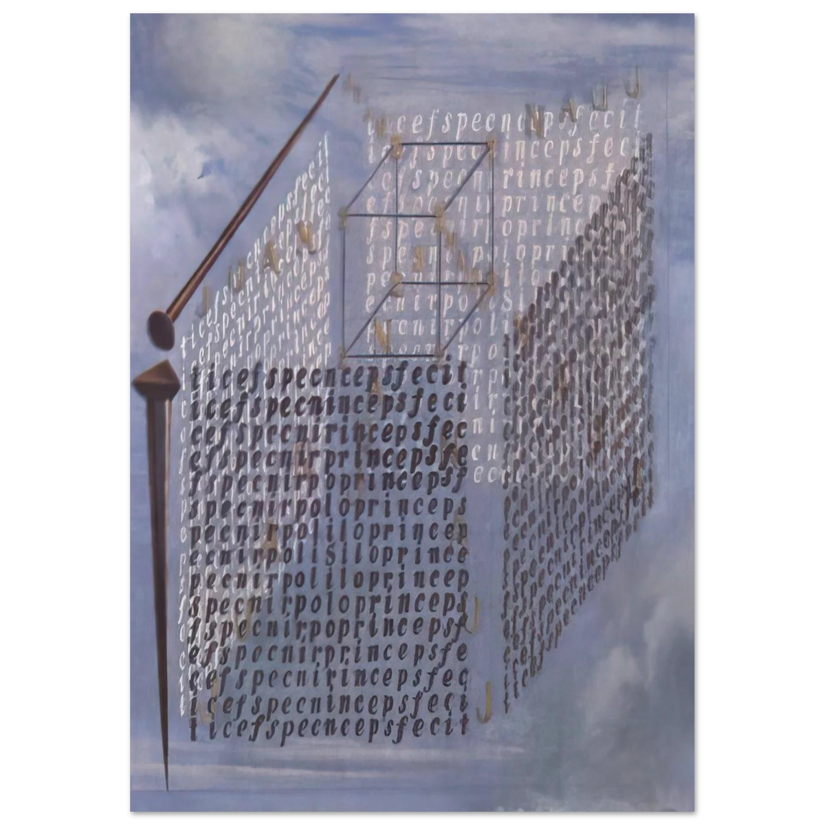 A PROPOS OF THE TREATISE ON CUBIC FORM BY JUAN DE HERRERA Poster | Salvador Dali Poster | Salvador Dali Store