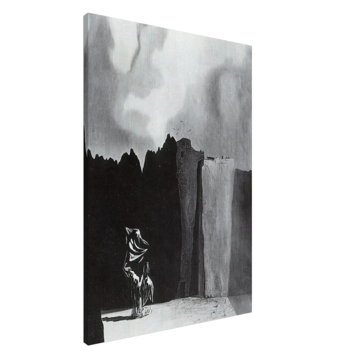 WEST SIDE OF THE ISLE OF THE DEAD Canvas | Salvador Dali Canvas | Salvador Dali Store