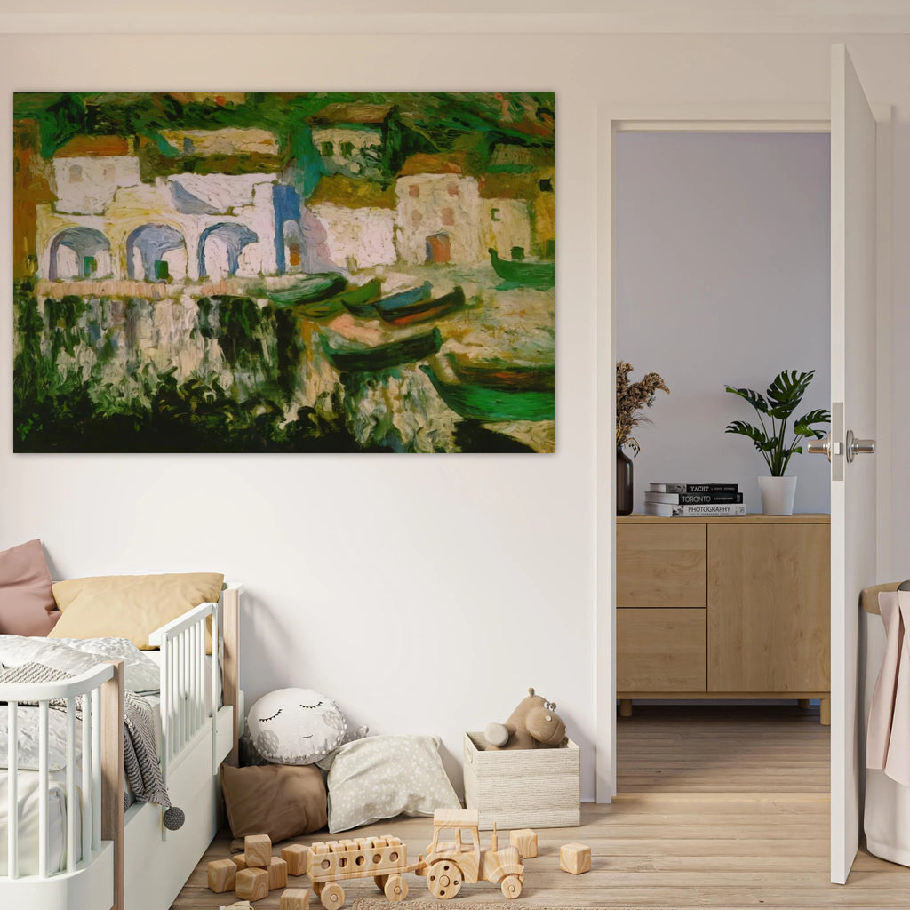 VIEW OF PORTDOGUE PORT ALUGER Poster | Salvador Dali Poster | Salvador Dali Store