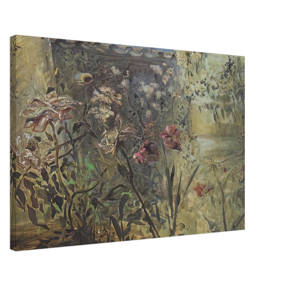 THE PATIO OF PORT LLIGAT Canvas | Salvador Dali Canvas | Salvador Dali Store