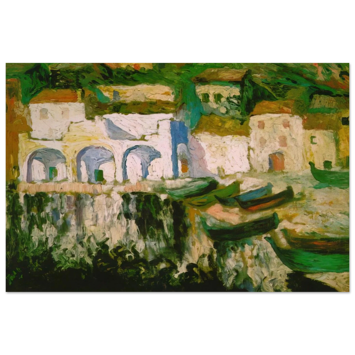 VIEW OF PORTDOGUE PORT ALUGER Poster | Salvador Dali Poster | Salvador Dali Store