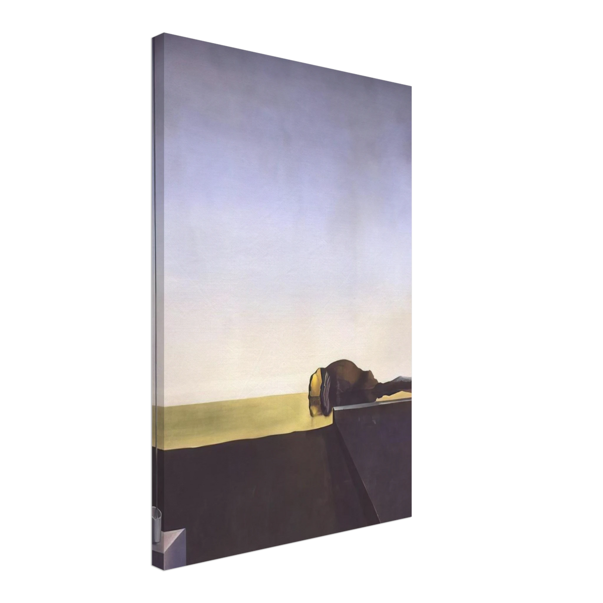 THE TRUE PAINTING OF THE ISLE OF THE DEAD BY ARNOLD B%C3%B6CKLIN AT THE HOUR OF THE ANGELUS Canvas | Salvador Dali Canvas | Salvador Dali Store
