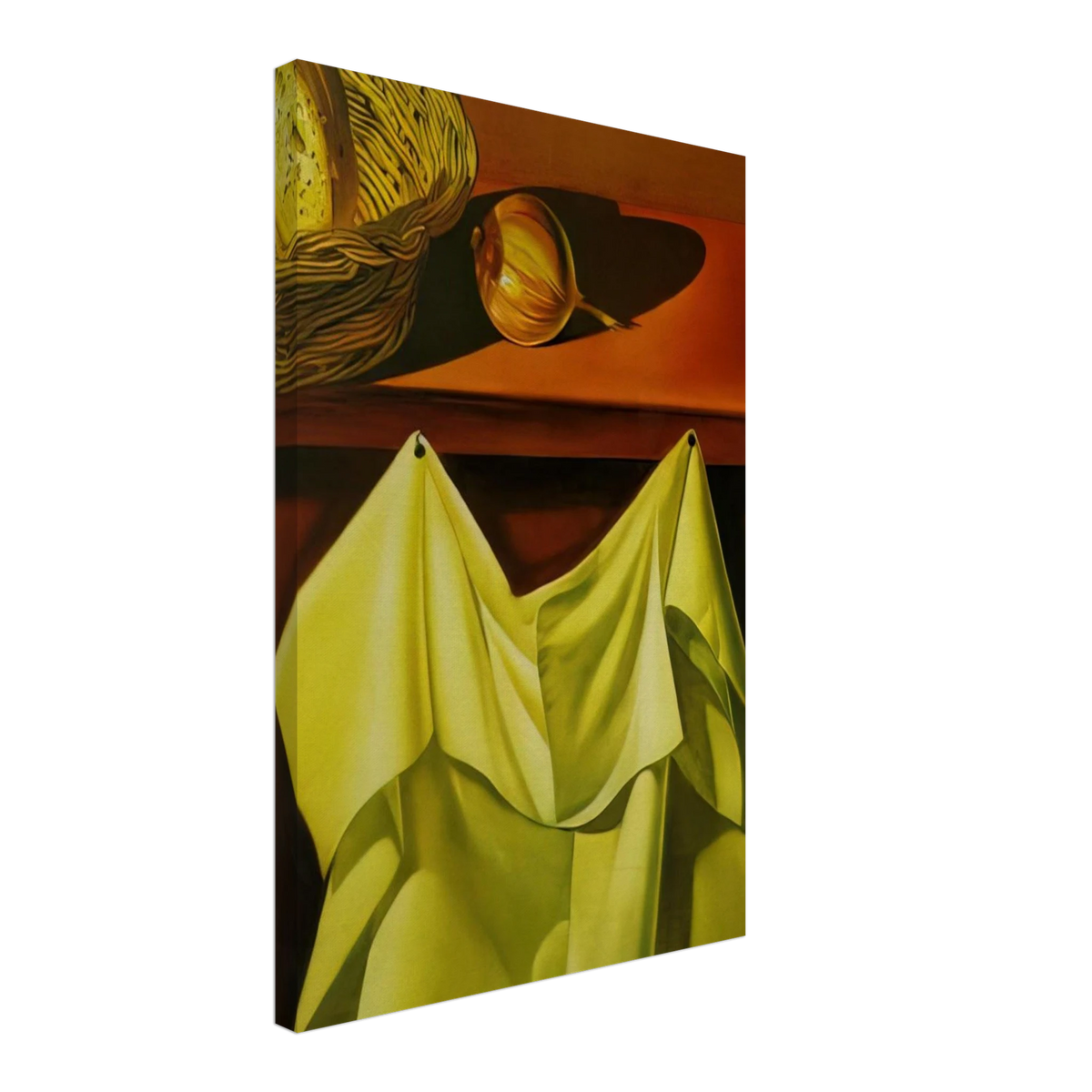 UNTITLED STILL LIFE WITH WHITE CLOTH Canvas | Salvador Dali Canvas | Salvador Dali Store