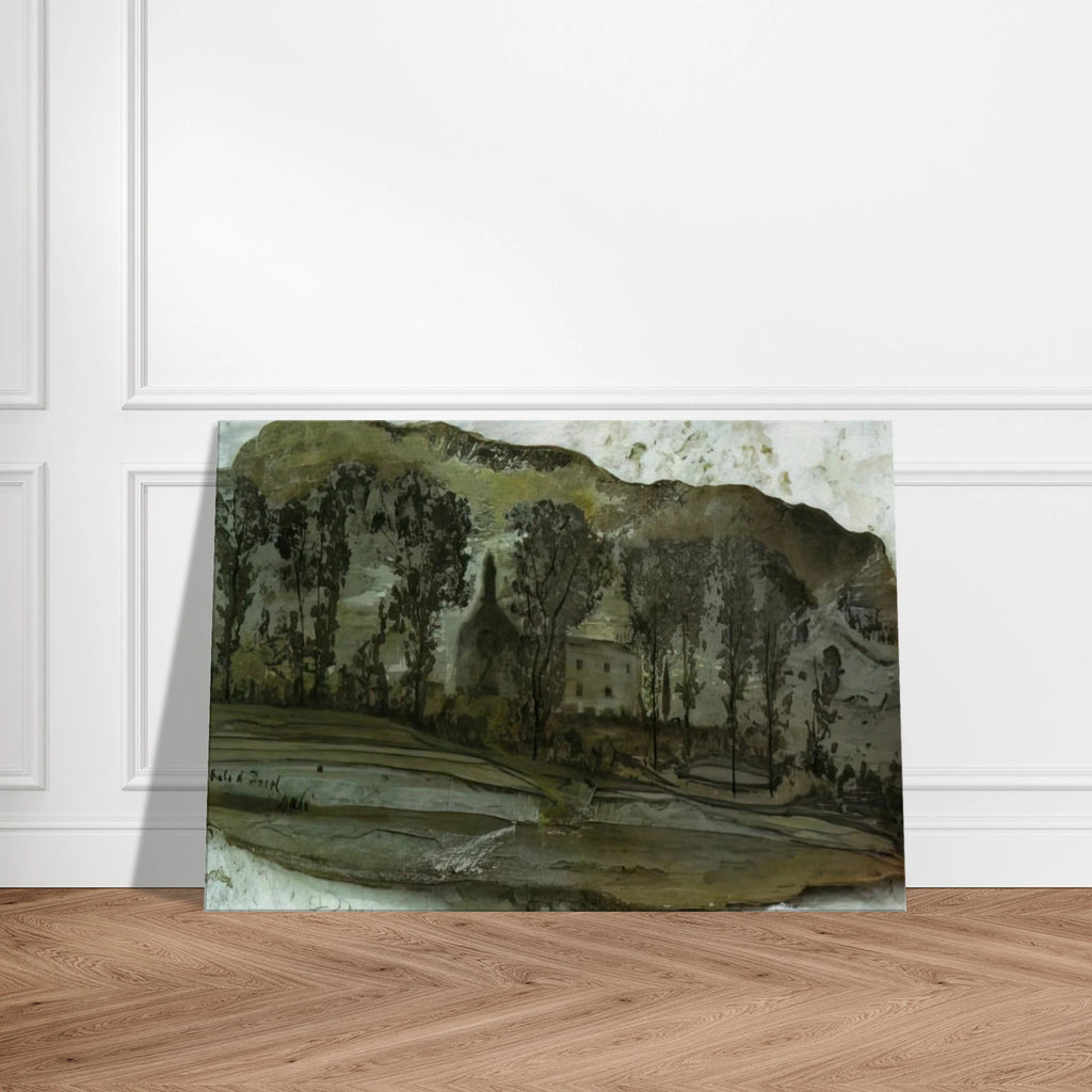 VIEW OF PUBOL Canvas | Salvador Dali Canvas | Salvador Dali Store