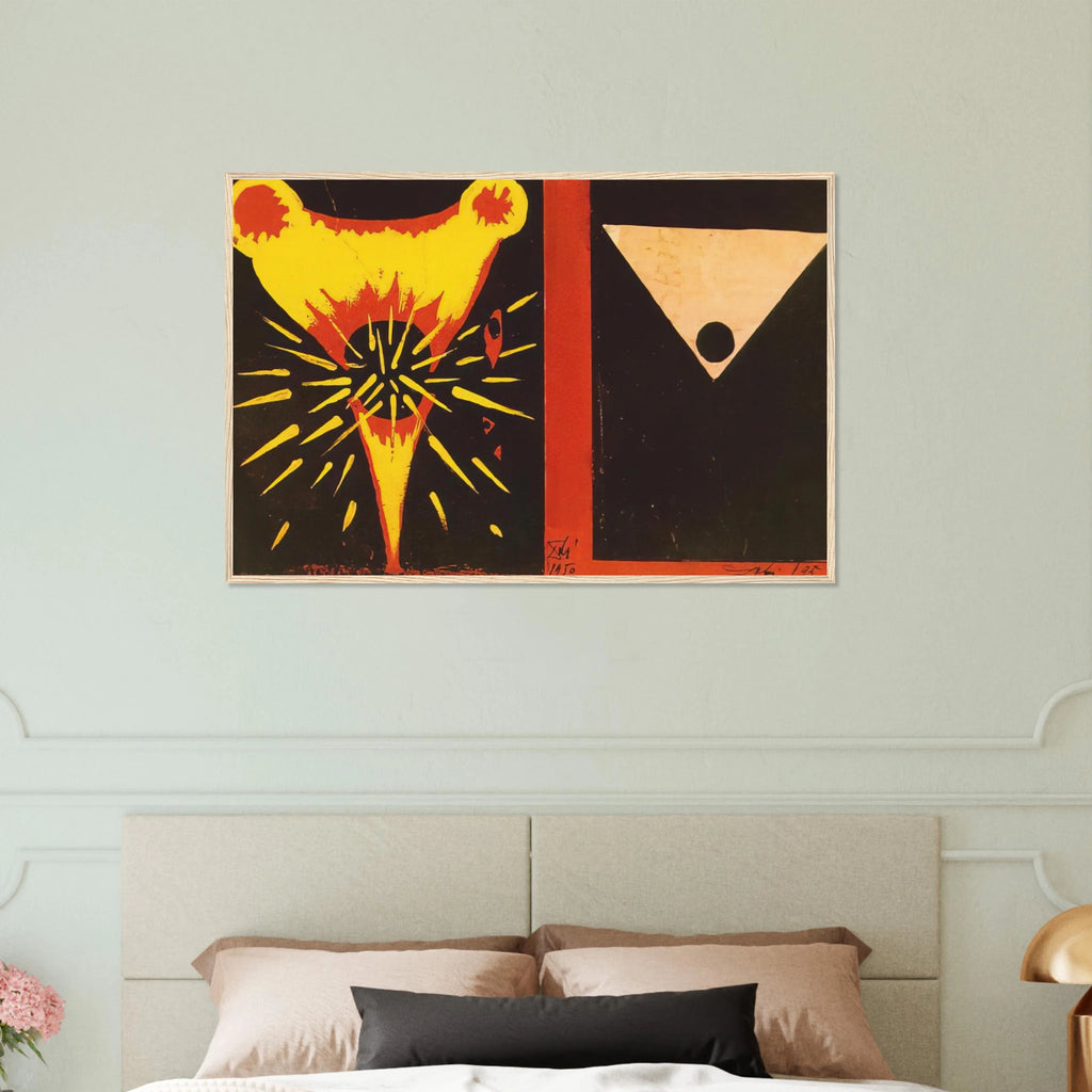 STUDY FOR CHRIST OF ST JOHN OF THE CROSS 1951 Framed Poster | Salvador Dali Framed Prints Wall Art | Salvador Dali Store
