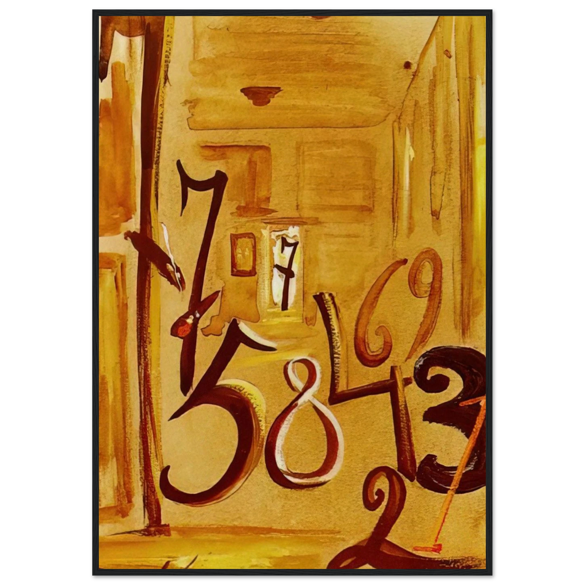 THE MAIDS IN WAITING LAS MENINAS Framed Poster | Salvador Dali Framed Prints Wall Art | Salvador Dali Store