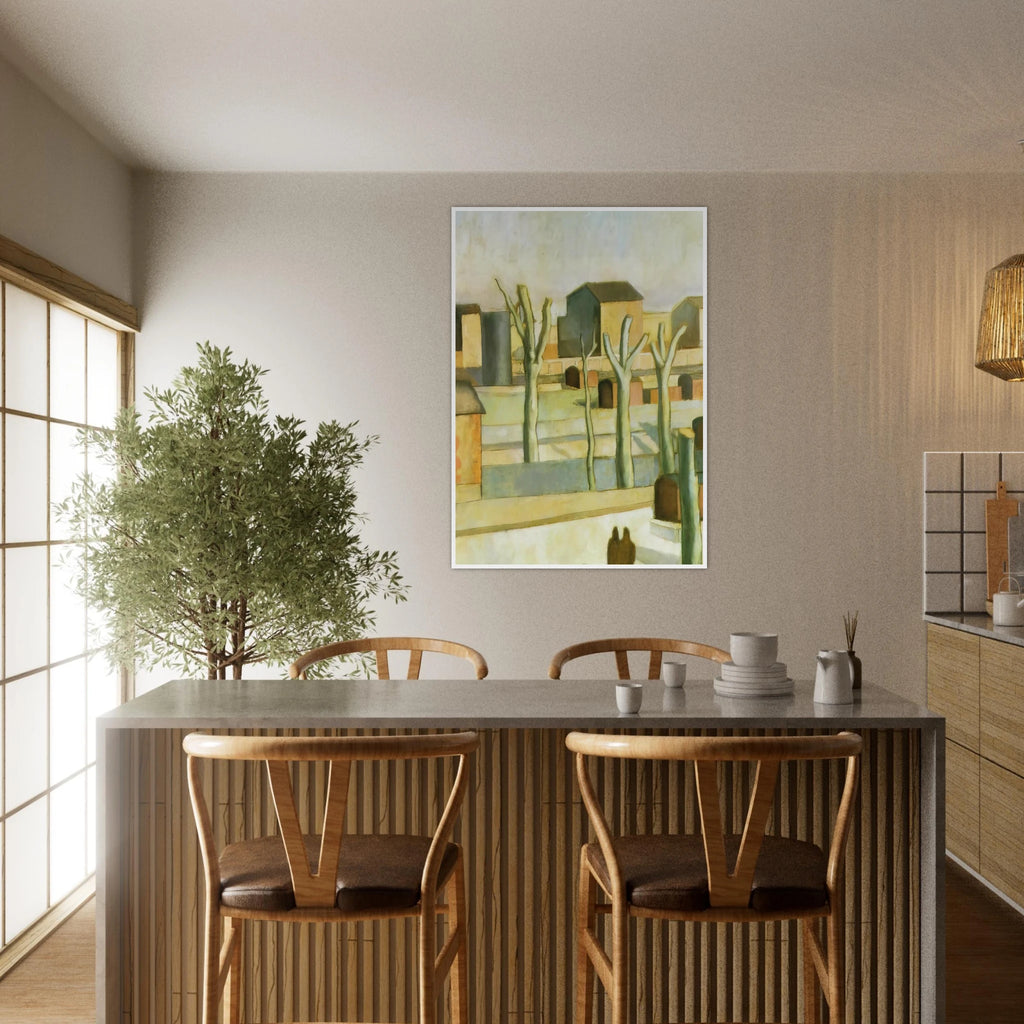 THE STATION AT FIGUERAS Framed Poster | Salvador Dali Framed Prints Wall Art | Salvador Dali Store