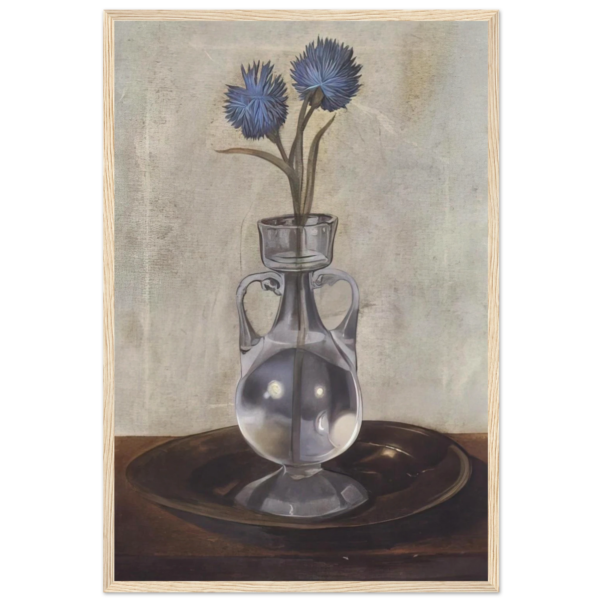 THE VASE OF CORNFLOWERS Framed Poster | Salvador Dali Framed Prints Wall Art | Salvador Dali Store