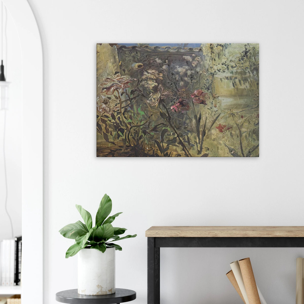 THE PATIO OF PORT LLIGAT Canvas | Salvador Dali Canvas | Salvador Dali Store