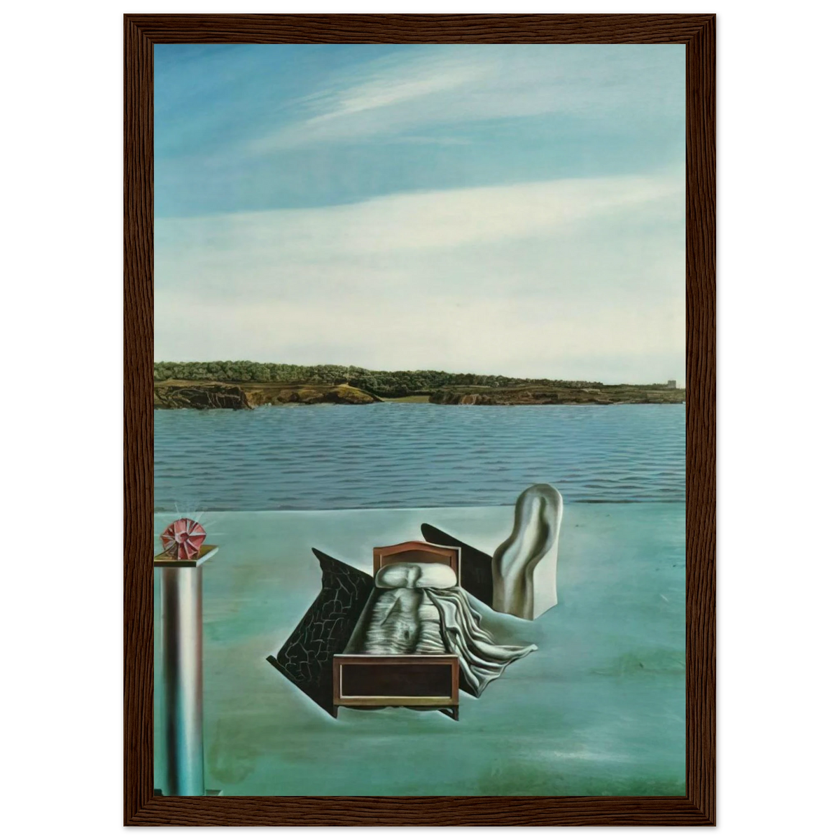 SURREALIST COMPOSITION WITH INVISIBLE FIGURES Framed Poster | Salvador Dali Framed Prints Wall Art | Salvador Dali Store