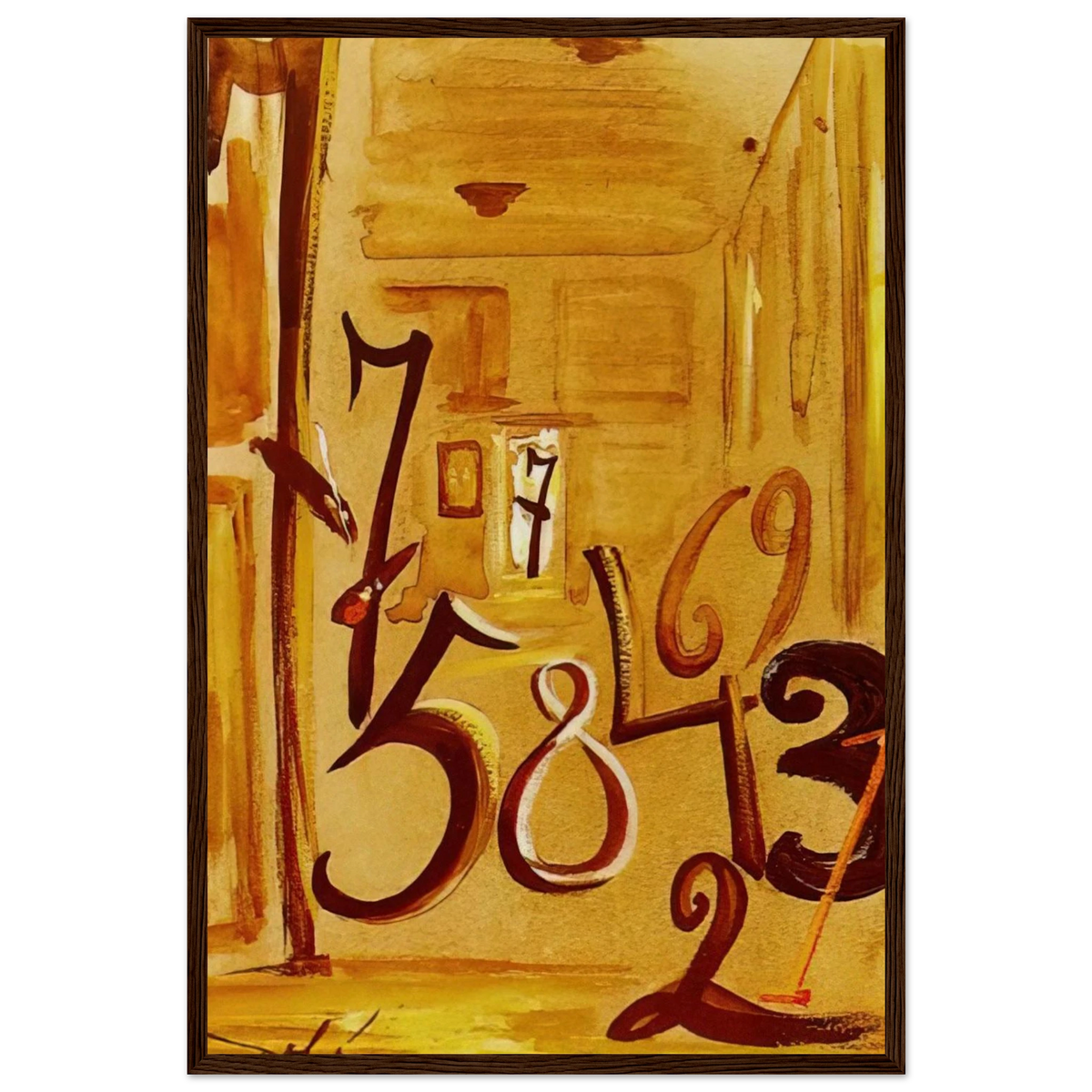 THE MAIDS IN WAITING LAS MENINAS Framed Poster | Salvador Dali Framed Prints Wall Art | Salvador Dali Store
