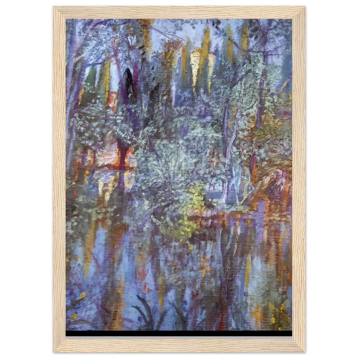 THE LAKE AT VILABERTRAN Framed Poster | Salvador Dali Framed Prints Wall Art | Salvador Dali Store