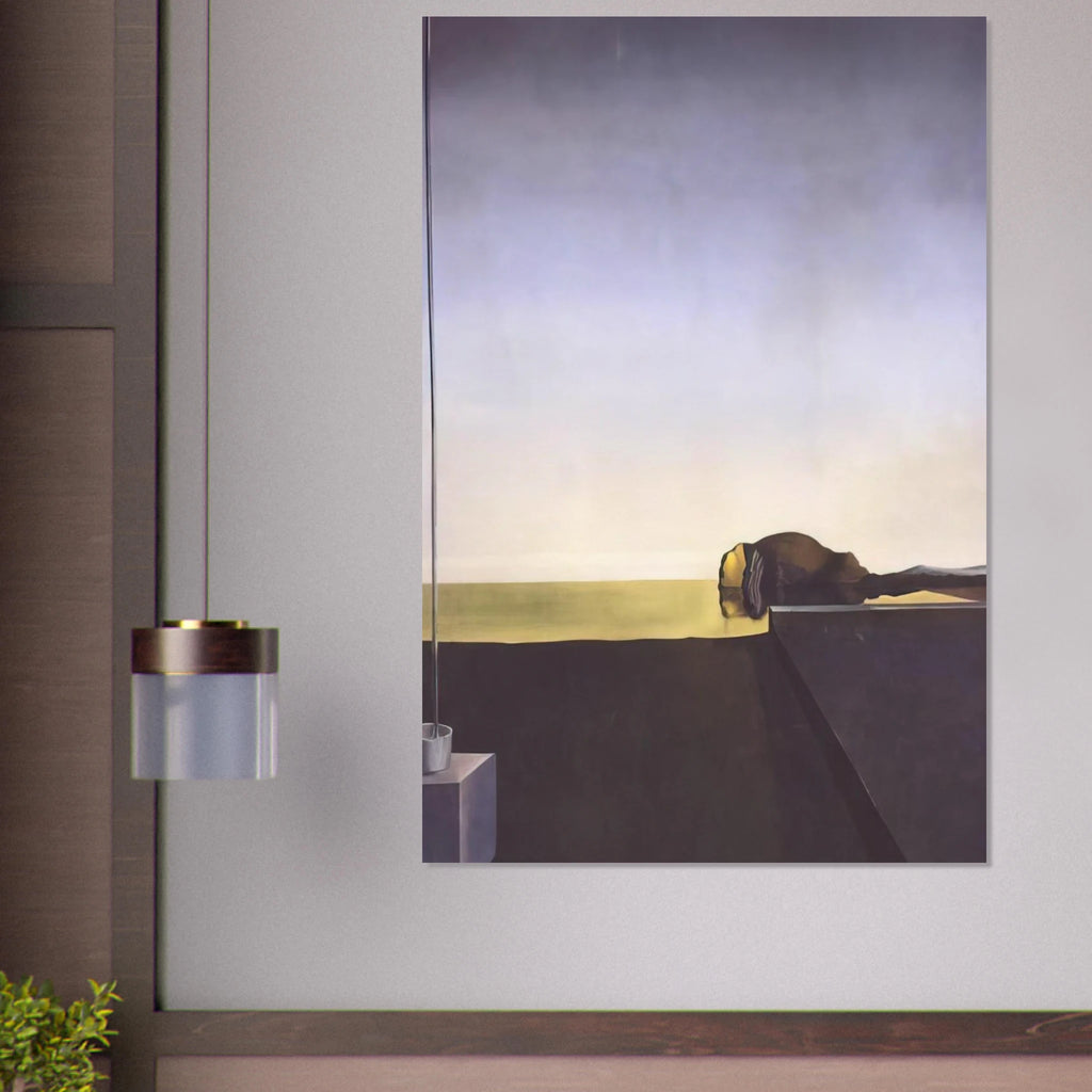 THE TRUE PAINTING OF THE ISLE OF THE DEAD BY ARNOLD B%C3%B6CKLIN AT THE HOUR OF THE ANGELUS Poster | Salvador Dali Poster | Salvador Dali Store