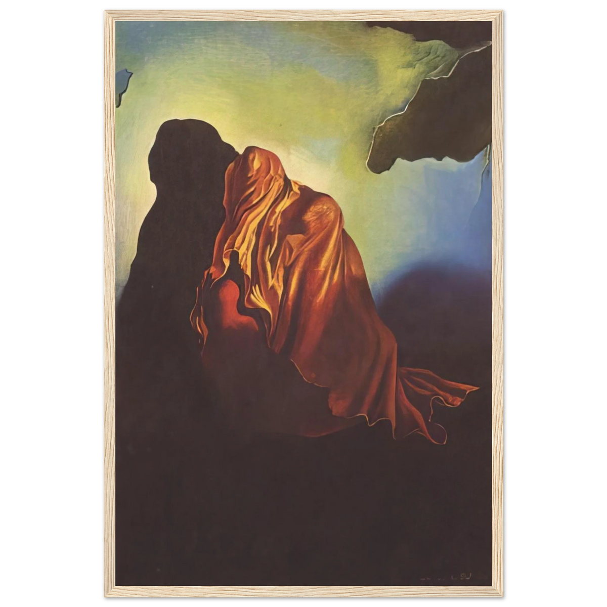 THE VEILED HEART Framed Poster | Salvador Dali Framed Prints Wall Art | Salvador Dali Store