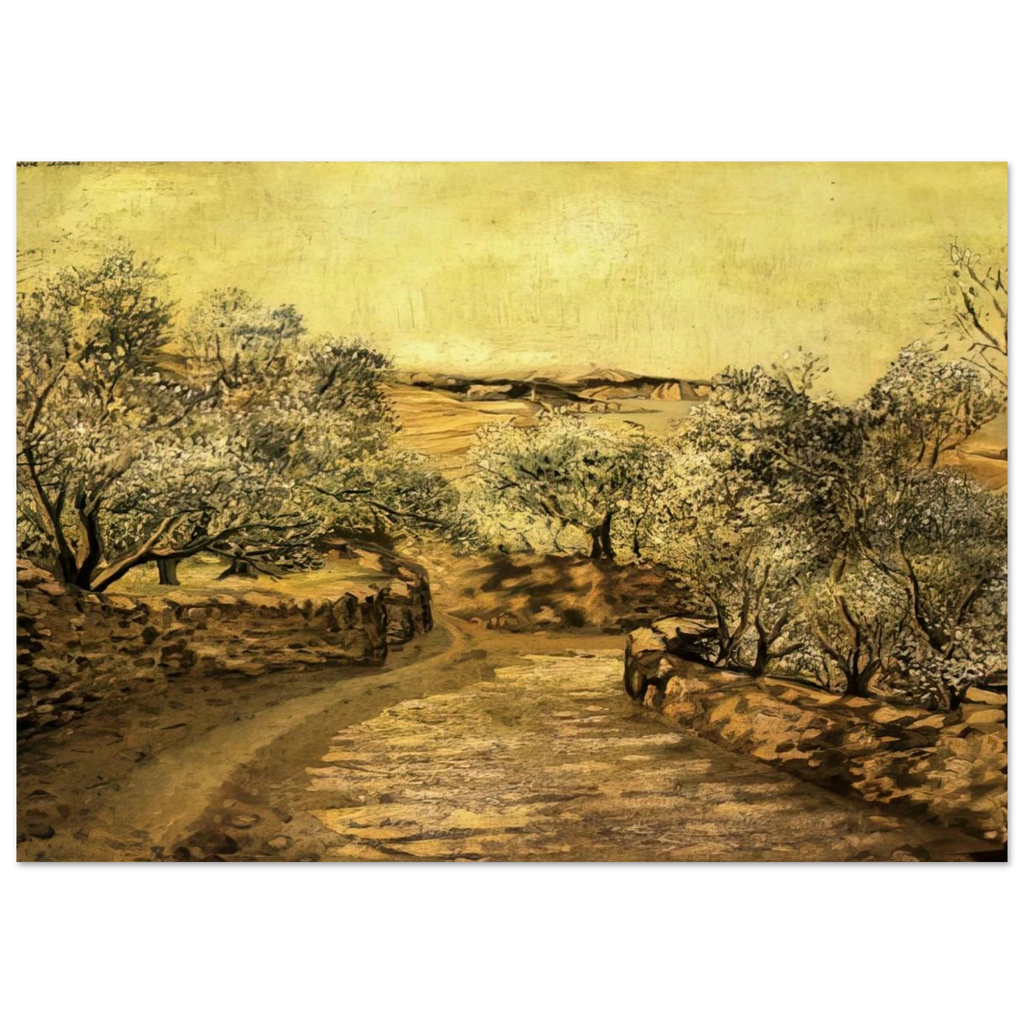 THE LANE TO PORT LLIGAT WITH VIEW OF CAP CREUS Poster | Salvador Dali Poster | Salvador Dali Store