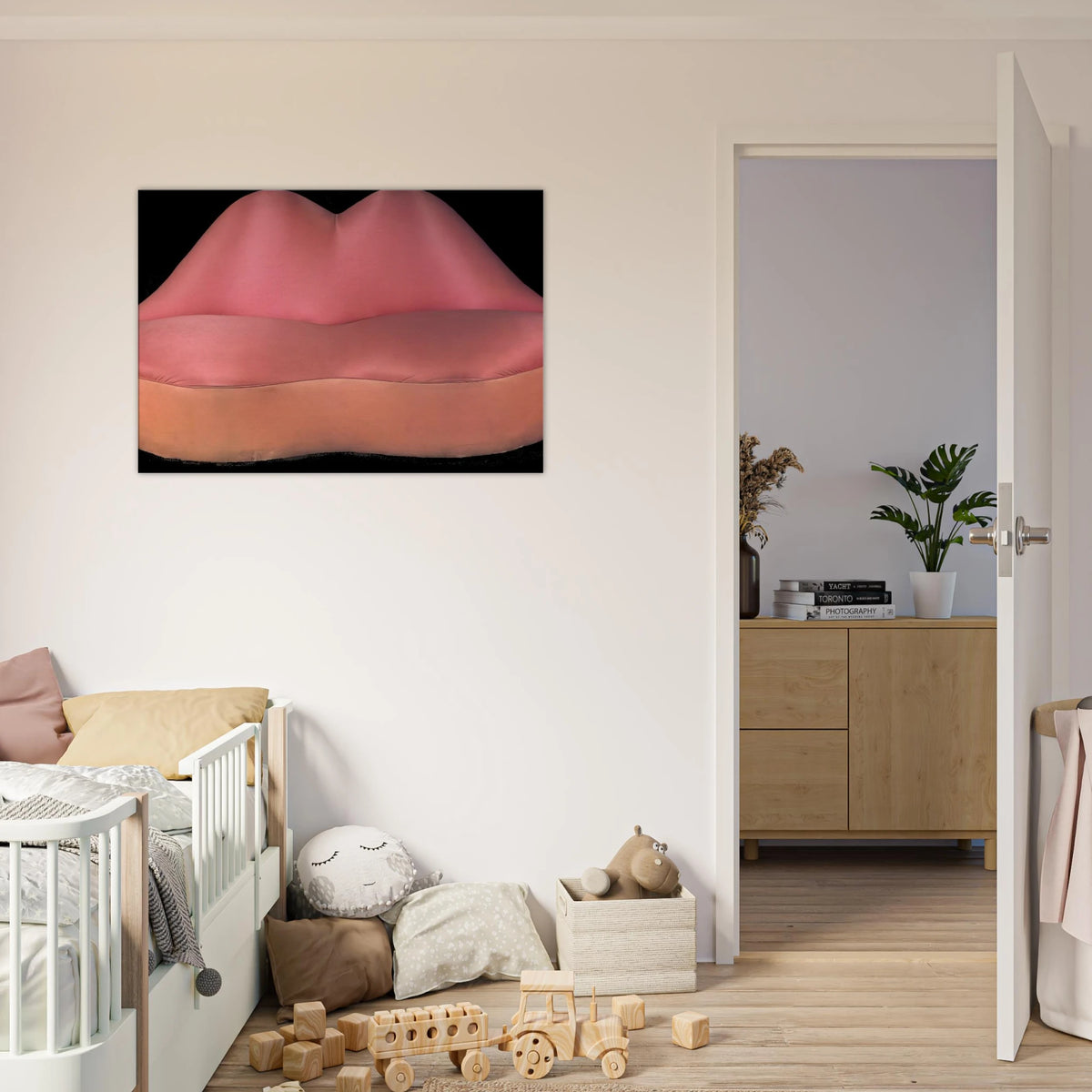 MAE WEST LIPS SOFA 1937 Canvas | Salvador Dali Canvas | Salvador Dali Store