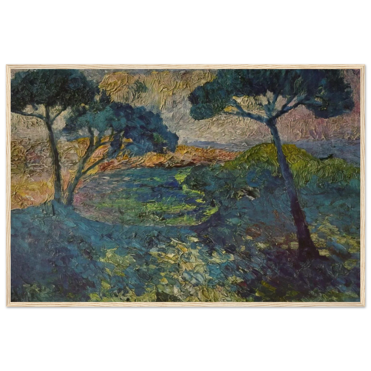 THE THREE PINES Framed Poster | Salvador Dali Framed Prints Wall Art | Salvador Dali Store