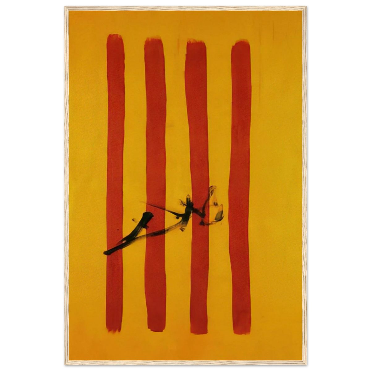 THE DALINIAN SENYERA CATALONIAN NATIONAL FLAG Framed Poster | Salvador Dali Framed Prints Wall Art | Salvador Dali Store