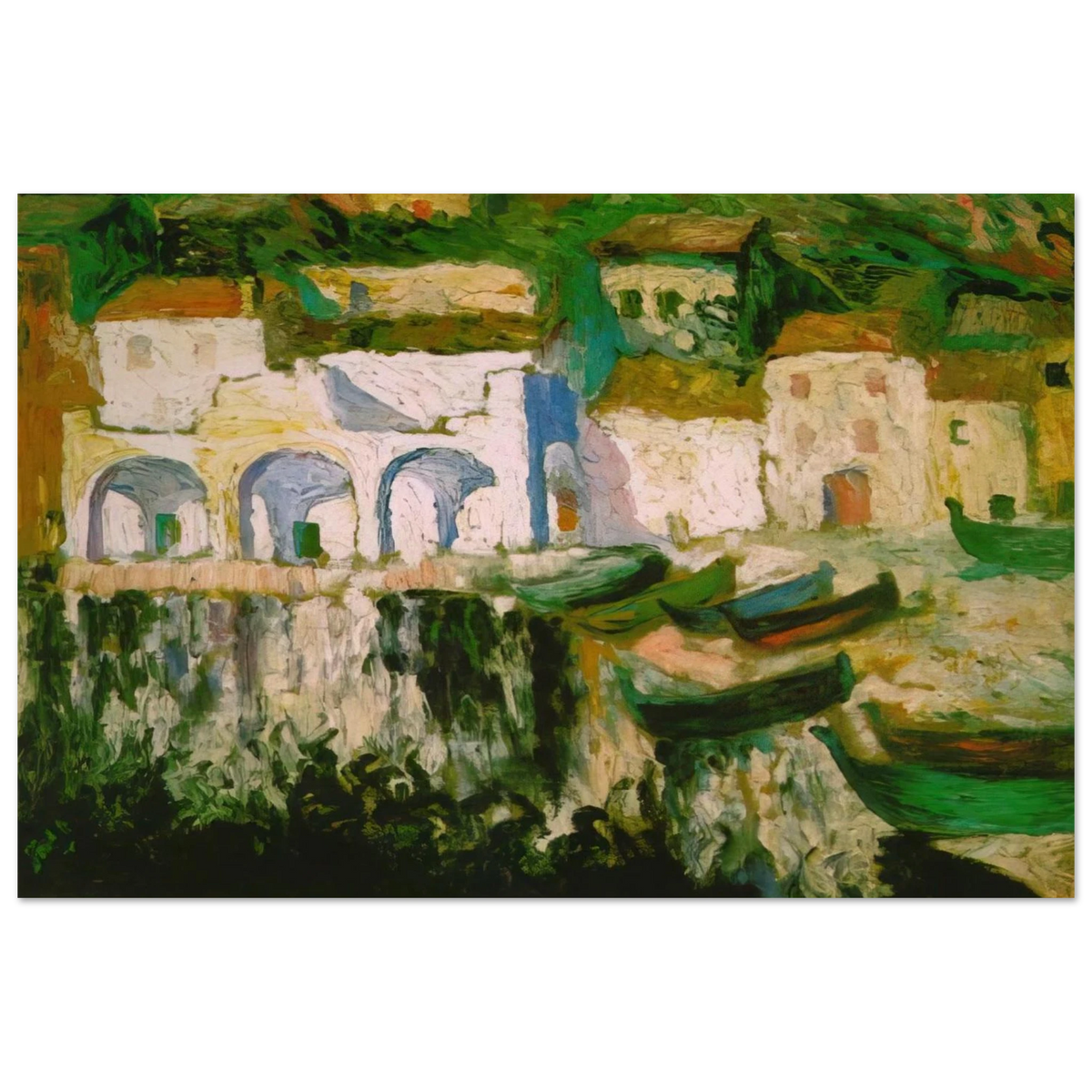 VIEW OF PORTDOGUE PORT ALUGER Poster | Salvador Dali Poster | Salvador Dali Store