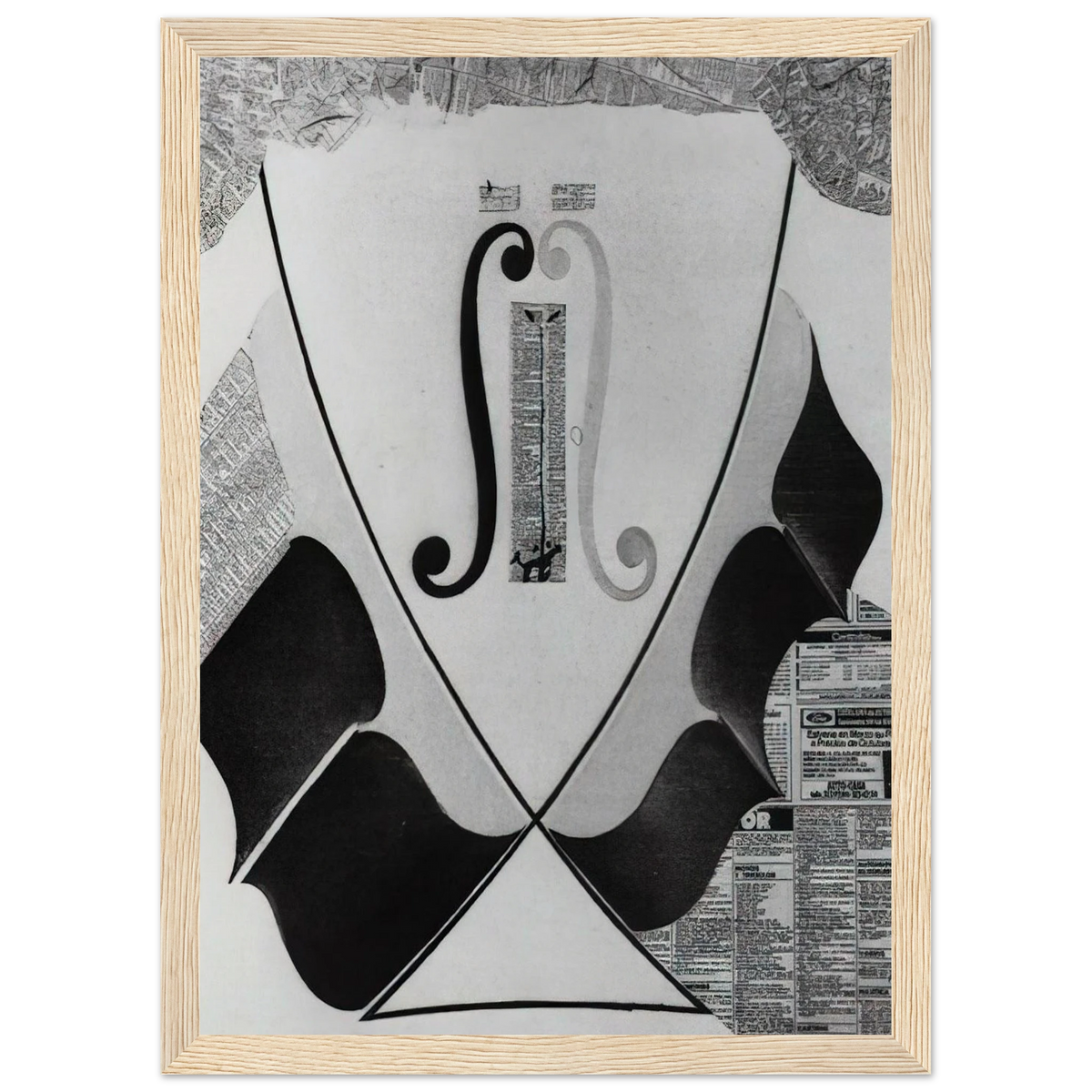 UNTITLED HEAD OF A SPANISH NOBLEMAN FASHIONED BY THE CATASTROPHE MODEL FROM A SWALLOW S TAIL Framed Poster | Salvador Dali Framed Prints Wall Art | Salvador Dali Store