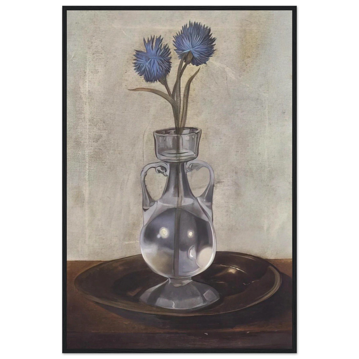 THE VASE OF CORNFLOWERS Framed Poster | Salvador Dali Framed Prints Wall Art | Salvador Dali Store