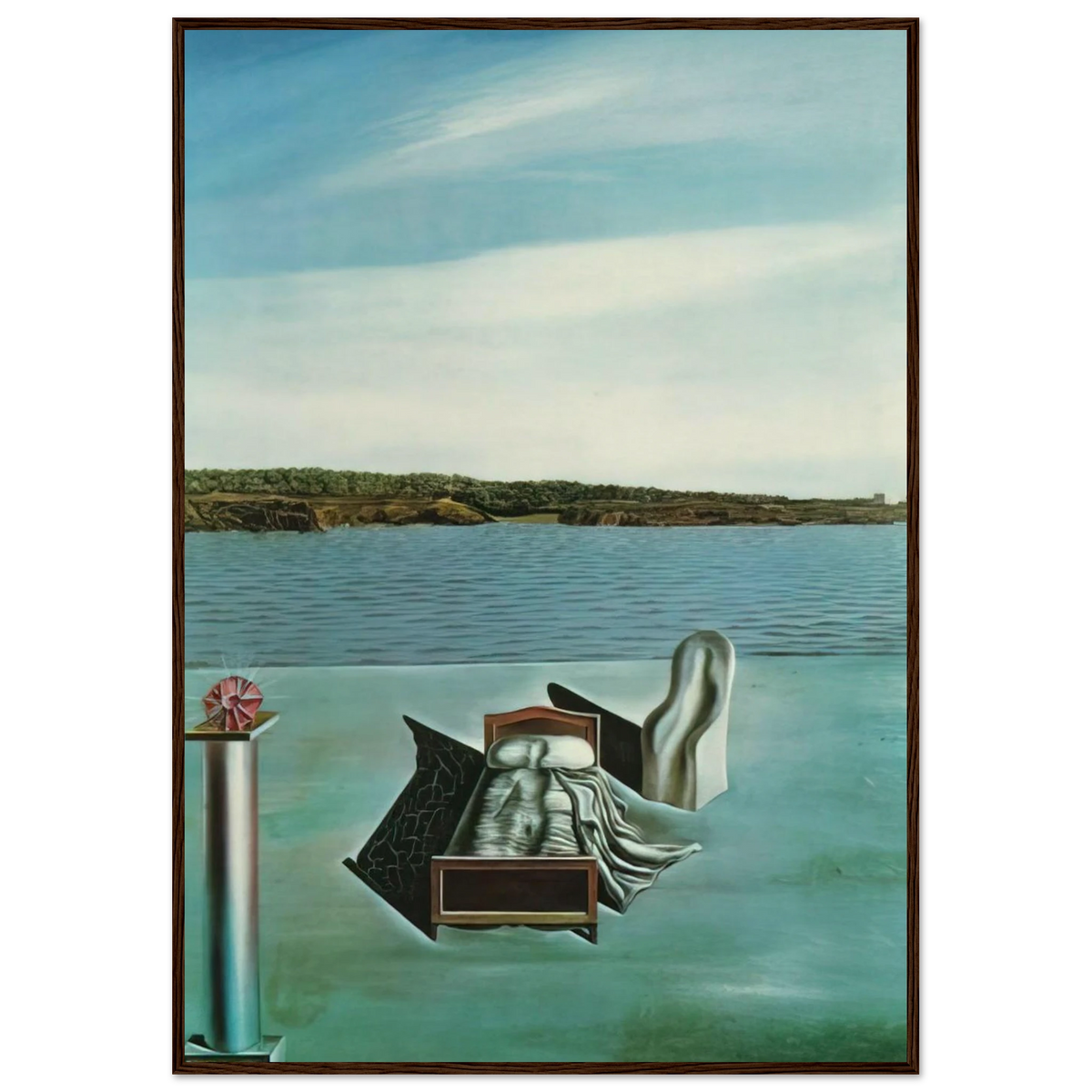 SURREALIST COMPOSITION WITH INVISIBLE FIGURES Framed Poster | Salvador Dali Framed Prints Wall Art | Salvador Dali Store