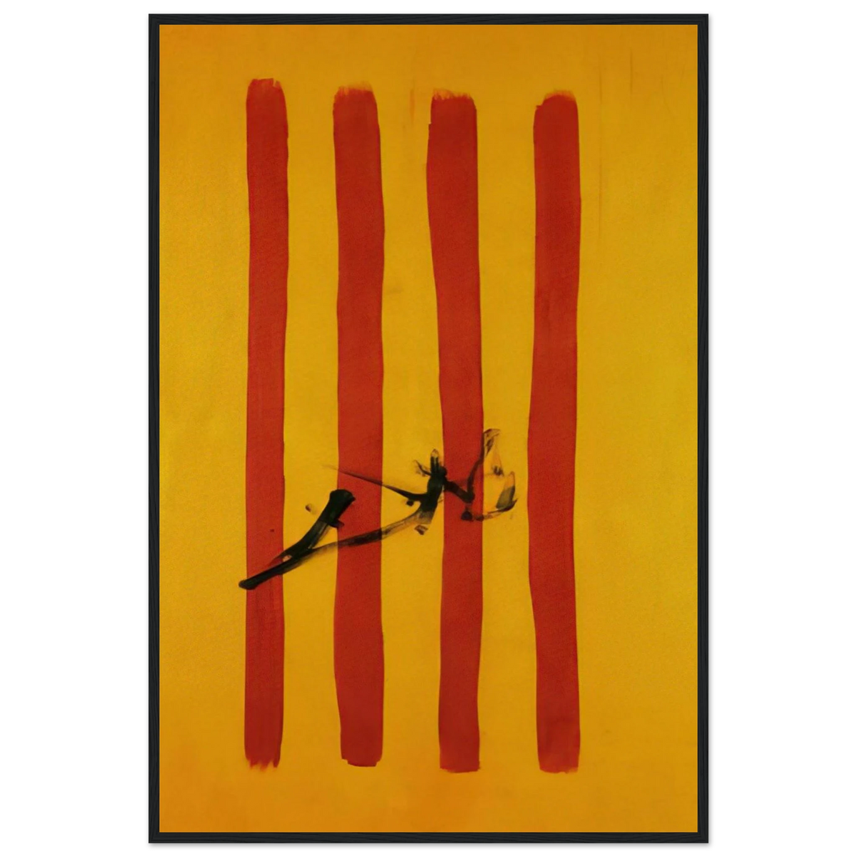 THE DALINIAN SENYERA CATALONIAN NATIONAL FLAG Framed Poster | Salvador Dali Framed Prints Wall Art | Salvador Dali Store