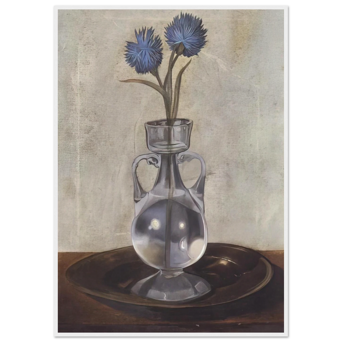THE VASE OF CORNFLOWERS Framed Poster | Salvador Dali Framed Prints Wall Art | Salvador Dali Store