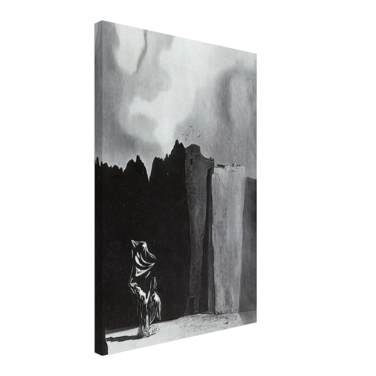 WEST SIDE OF THE ISLE OF THE DEAD Canvas | Salvador Dali Canvas | Salvador Dali Store