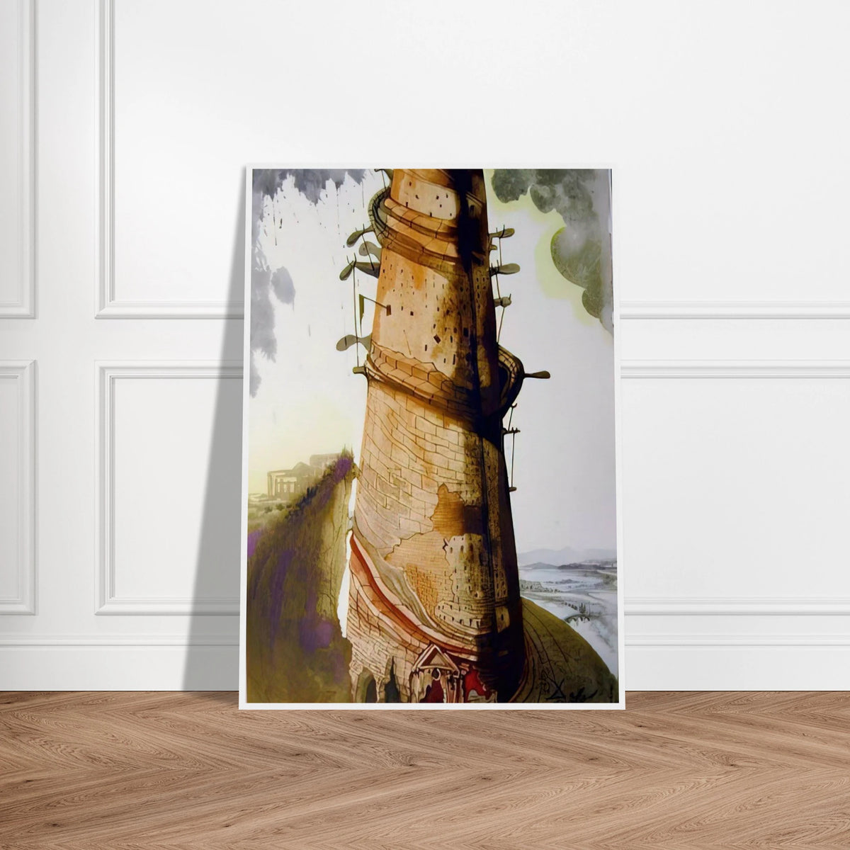 TURRIS BABEL 1967 Framed Poster | Salvador Dali Framed Prints Wall Art | Salvador Dali Store