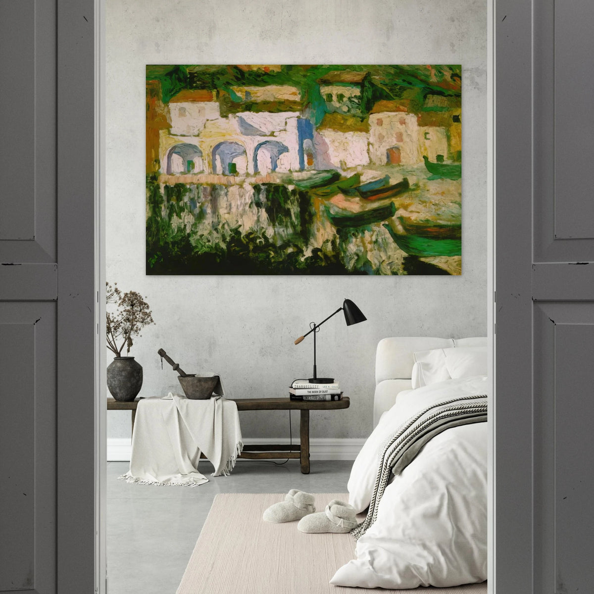 VIEW OF PORTDOGUE PORT ALUGER Poster | Salvador Dali Poster | Salvador Dali Store