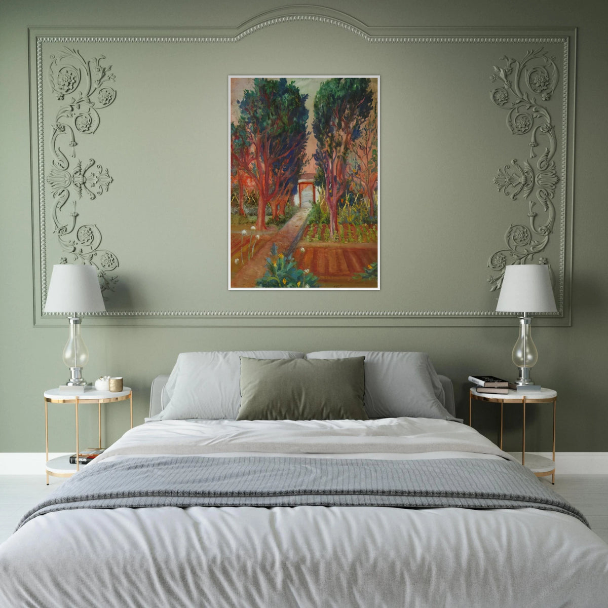 THE VEGETABLE GARDEN OF LLANER Framed Poster | Salvador Dali Framed Prints Wall Art | Salvador Dali Store