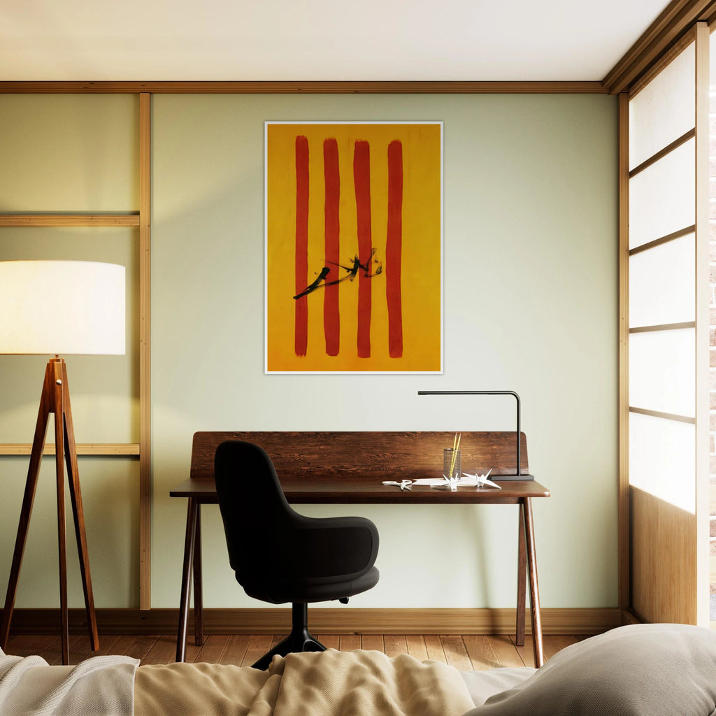 THE DALINIAN SENYERA CATALONIAN NATIONAL FLAG Framed Poster | Salvador Dali Framed Prints Wall Art | Salvador Dali Store