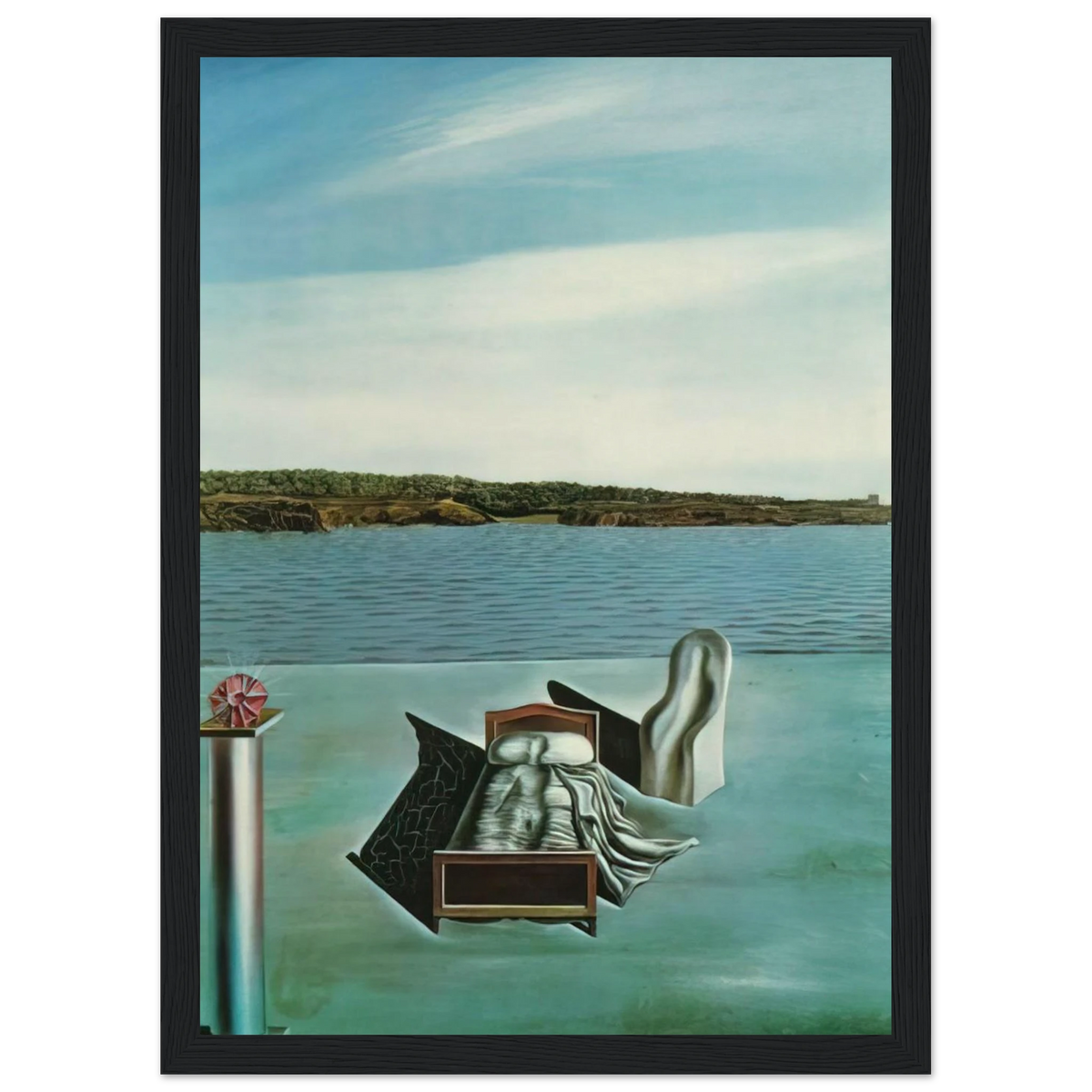 SURREALIST COMPOSITION WITH INVISIBLE FIGURES Framed Poster | Salvador Dali Framed Prints Wall Art | Salvador Dali Store