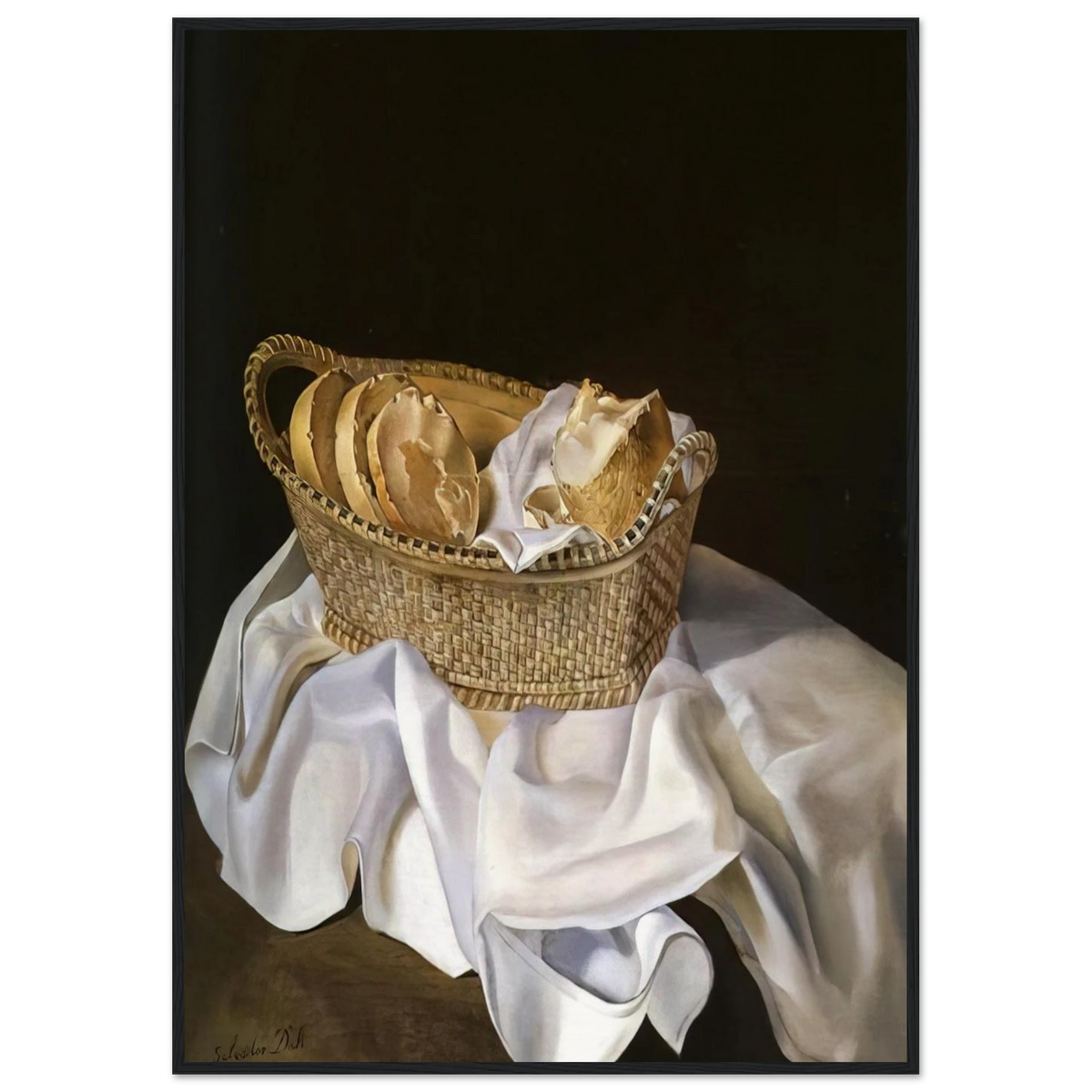THE BASKET OF BREAD Framed Poster | Salvador Dali Framed Prints Wall Art | Salvador Dali Store