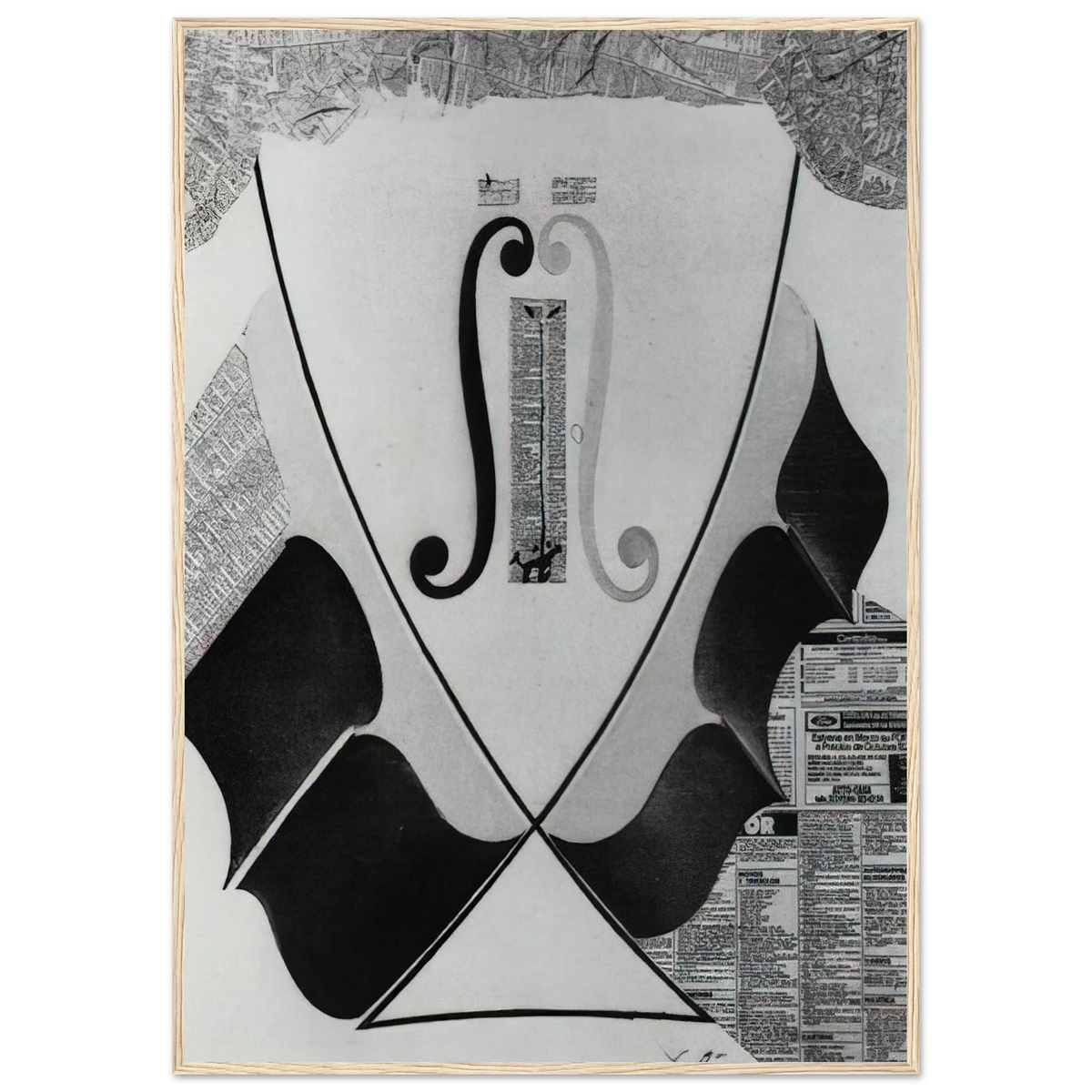 UNTITLED HEAD OF A SPANISH NOBLEMAN FASHIONED BY THE CATASTROPHE MODEL FROM A SWALLOW S TAIL Framed Poster | Salvador Dali Framed Prints Wall Art | Salvador Dali Store