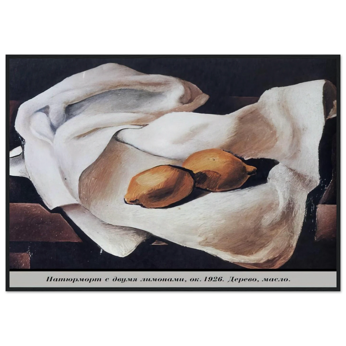 STILL LIFE WITH TWO LEMONS Framed Poster | Salvador Dali Framed Prints Wall Art | Salvador Dali Store