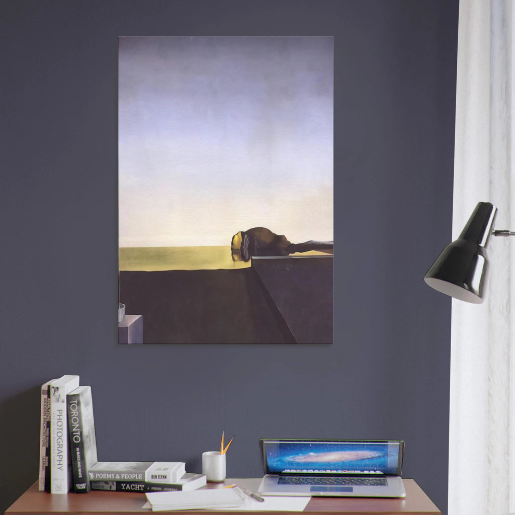 THE TRUE PAINTING OF THE ISLE OF THE DEAD BY ARNOLD B%C3%B6CKLIN AT THE HOUR OF THE ANGELUS Canvas | Salvador Dali Canvas | Salvador Dali Store