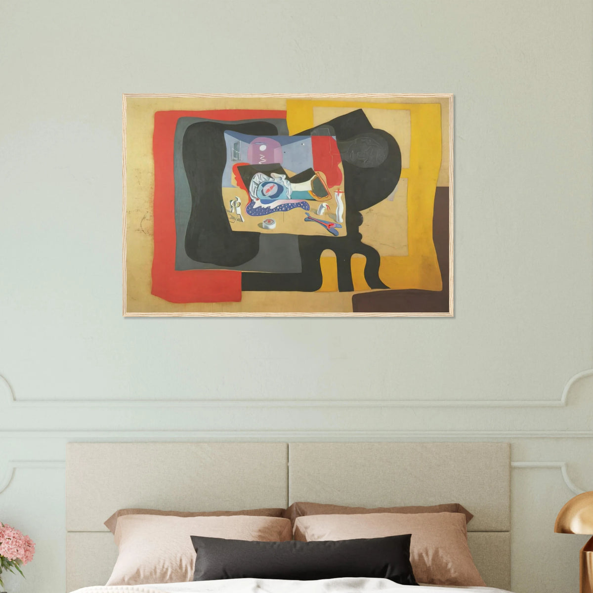 STILL LIFE WITH MOONIGHT Framed Poster | Salvador Dali Framed Prints Wall Art | Salvador Dali Store