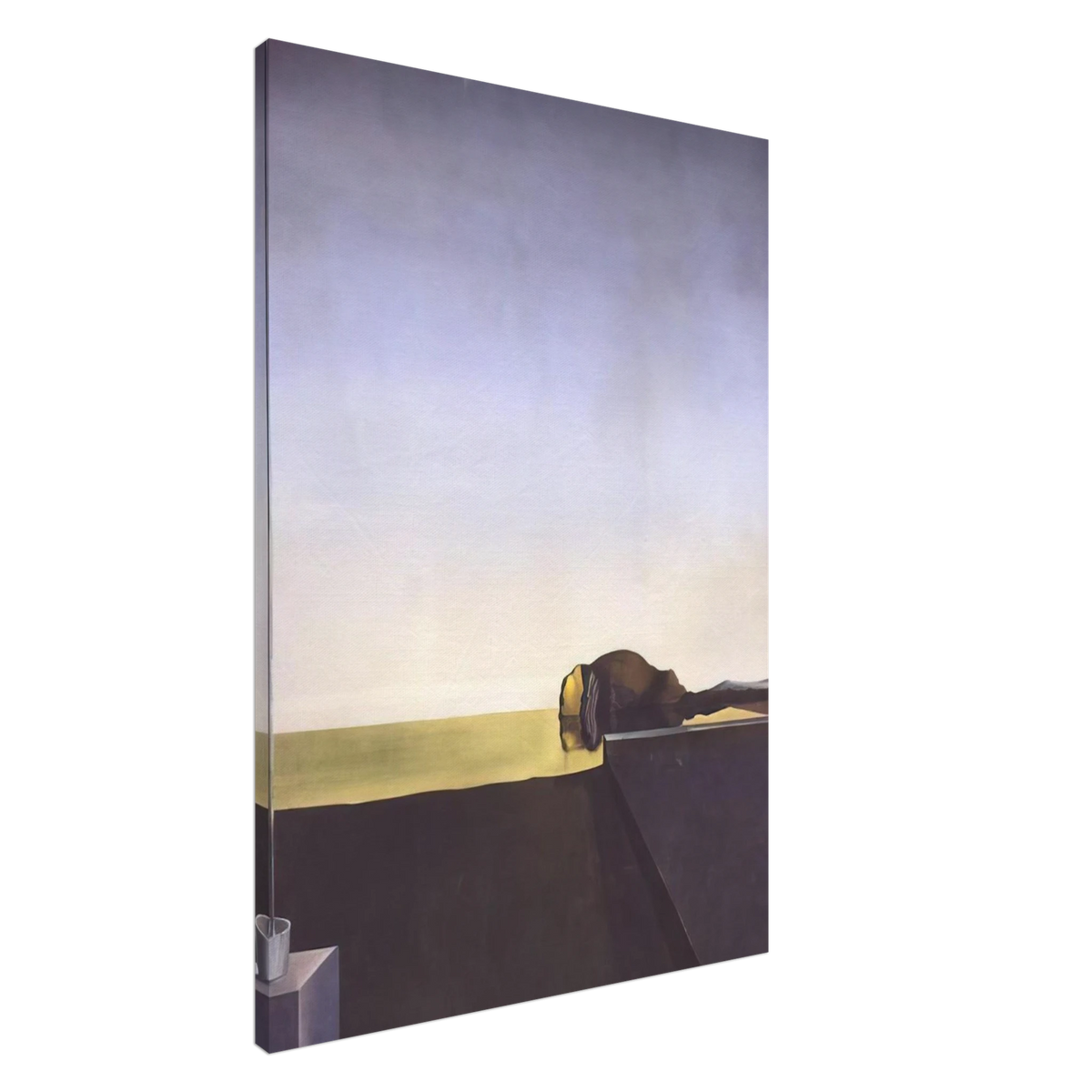 THE TRUE PAINTING OF THE ISLE OF THE DEAD BY ARNOLD B%C3%B6CKLIN AT THE HOUR OF THE ANGELUS Canvas | Salvador Dali Canvas | Salvador Dali Store