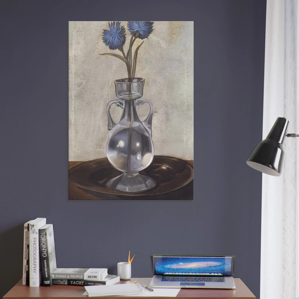 THE VASE OF CORNFLOWERS Canvas | Salvador Dali Canvas | Salvador Dali Store